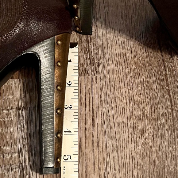 Baldan Brown Leather Ankle Boot Size 37 - Picture 8 of 10